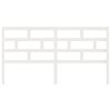 vidaXL Cabeceira de cama 186x4x100 cm pinho maci&ccedil;o branco