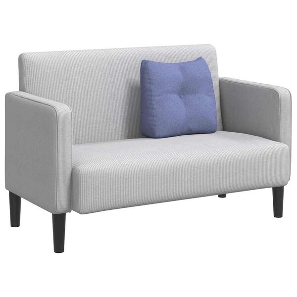 vidaXL Travesseiro para Costas Azul Jeans 45 x 24 x 50 cm tecido