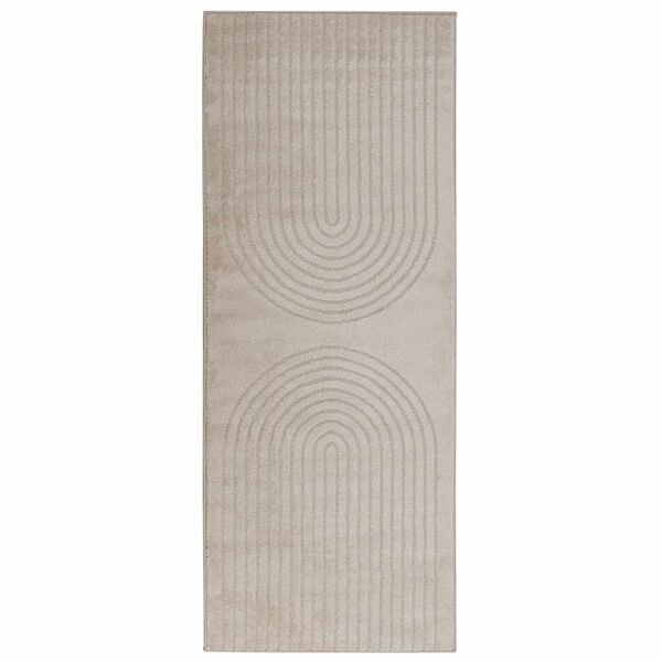 vidaXL Tapetes de &aacute;rea Retangular Bege 200 x 80 cm