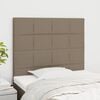 vidaXL Cabeceira Taupe 90x5x118/128 cm Tecido