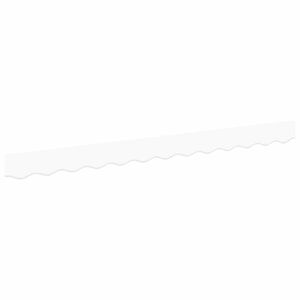 vidaXL Substitui&ccedil;&atilde;o de Valance de Toldo Branco 230 x 20 cm Poli&eacute;ster