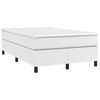vidaXL Cama boxspring com colch&atilde;o 120x190 cm couro artificial branco