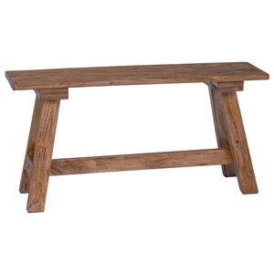 vidaXL banco Natural 92 x 23,5 x 45,5 cm Madeira de mogno maci&ccedil;a