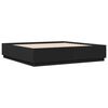 vidaXL Estrutura cama c/ luzes LED 200x200cm derivados madeira preto