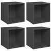 vidaXL M&oacute;veis de TV 4 pcs 37x35x37 cm derivados de madeira cinzento