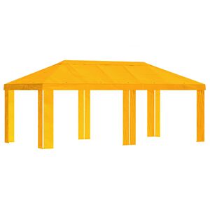 vidaXL Capa de Gazebo 6 x 3 m Amarelo Poli&eacute;ster 190