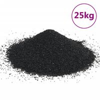 vidaXL Areia para aquário 25 kg 0,2-2 mm preto