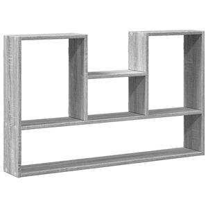 vidaXL Prateleira parede 99x15x60 cm derivados madeira cinzento sonoma