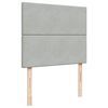 vidaXL Cama boxspring c/ colch&atilde;o 120x200 cm veludo cinzento-claro