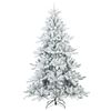 vidaXL &Aacute;rvore de Natal Artificial Articulada Nevado Flocked Branco