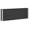 vidaXL Canteiro de jardim elevado Preto 200 x 30 x 72 cm