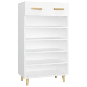 vidaXL Sapateira 60x35x105 cm derivados de madeira branco