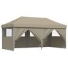 vidaXL Tenda Pop-up Cinzento-acastanhado 580 x 292 x 315 cm