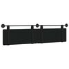 vidaXL Cabeceira Suspensa Preto 210 x 55 x 5 cm Couro Sint&eacute;tico