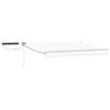 vidaXL Toldo Retr&aacute;til El&eacute;trico Branco 3 x 2,5 m