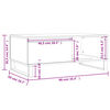 vidaXL Mesa de centro 90x50x36,5 cm derivados madeira cinzento sonoma