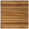 vidaXL Tampo de Mesa 40 x 40 x 3,5 cm Quadrado Madeira de Teca S&oacute;lida