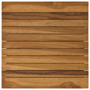 vidaXL Tampo de Mesa 40 x 40 x 3,5 cm Quadrado Madeira de Teca S&oacute;lida