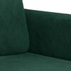 vidaXL Sof&aacute; de 2 lugares 120 cm veludo verde-escuro