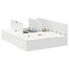 vidaXL Estrado de cama com arruma&ccedil;&atilde;o com porta Branco 140 x 190 cm