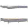vidaXL Estrutura da Cama Cinzento-claro 200 x 200 cm tecido