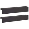 vidaXL Perfil de cobertura para jardim 2 unid. 100 x 20 x 15 cm A&ccedil;o