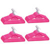 vidaXL 100 pcs conjunto de cabides antiderrapantes veludo rosa