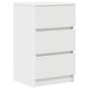 vidaXL Mesa de cabeceira com 3 gavetas 39x35x65 cm branco