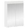 vidaXL Arm&aacute;rio de Espelho para Banheiro TULUM Branco 60 x 16,5 x 78 cm