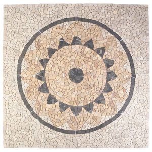 vidaXL Azulejos em mosaico com padr&atilde;o de girassol Multicolor
