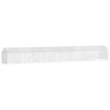 vidaXL Gaiola para Coelhos Prateado 600 x 78 x 78 cm A&ccedil;o Galvanizado