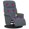 vidaXL Cadeira de Massagem Recliner Cinza Escuro 91 x 71 x 105 cm