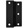 vidaXL Dobradi&ccedil;a 2 pcs Preto 38 x 17 x 60 mm Ferro