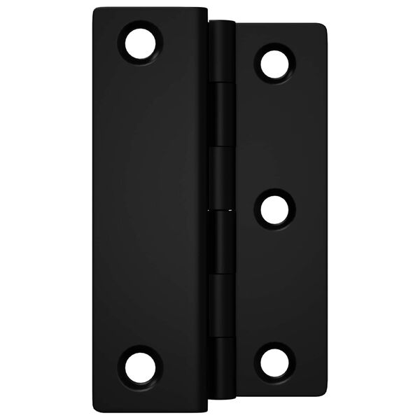 vidaXL Dobradi&ccedil;a 2 pcs Preto 38 x 17 x 60 mm Ferro