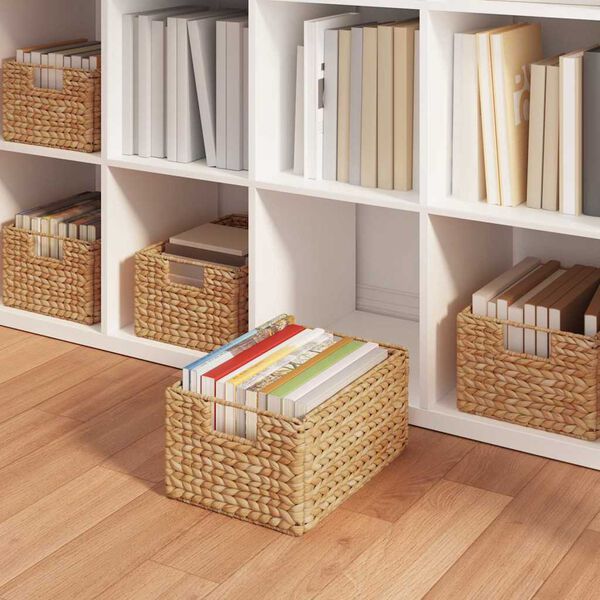 vidaXL Cestos de Armazenamento 2 pcs Natural 35 x 25 x 17 cm