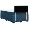 vidaXL Cama boxspring com colch&atilde;o 120x200 cm veludo azul-escuro