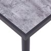 vidaXL Mesa de jantar 160x80x75 cm MDF preto e cinzento cimento