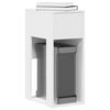 vidaXL Suporte torre de computador com gaveta 30x44x74 cm branco