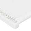 vidaXL Cabeceiras branco 200x5x78/88 cm couro artificial