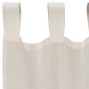 vidaXL Cortinas de voile com aba 2 pcs creme