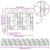 vidaXL Cerca para Jardim Treli&ccedil;a Verde 308,5 x 54,5 x 0,3 cm