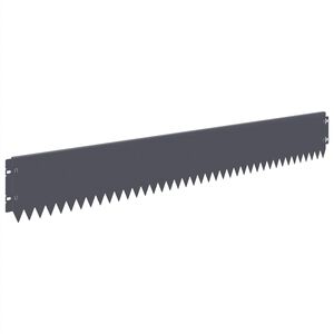 vidaXL Acabamento para Gramado 10 pcs 103 x 15 cm A&ccedil;o Antracite
