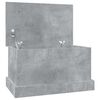 vidaXL Caixa de arruma&ccedil;&atilde;o 50x30x28 cm derivados madeira cinza cimento