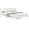vidaXL Estrutura da Cama Branco 140 x 200 cm
