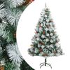 vidaXL &Aacute;rvore de Natal artificial articulada c/ pinhas e bagas 240 cm