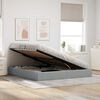 vidaXL Cama com Armazenamento Cinzento-claro 180 x 200 cm tecido