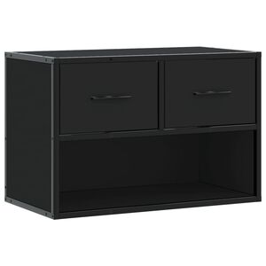 vidaXL M&oacute;vel para TV 60x31x39,5 cm derivados de madeira/metal preto
