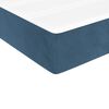 vidaXL Cama com molas/colch&atilde;o 200x200 cm veludo azul-escuro