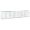 vidaXL Cesto gabi&atilde;o com cobertura 700x100x150 cm ferro galvanizado