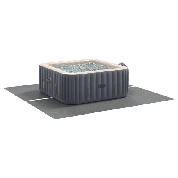 vidaXL Lona para Fundo de Piscina Cinzento-claro 274 x 274 x 0,1 cm